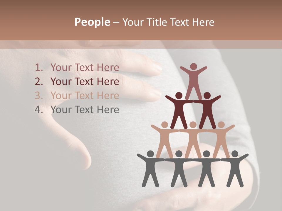 Breast Human Tummy PowerPoint Template