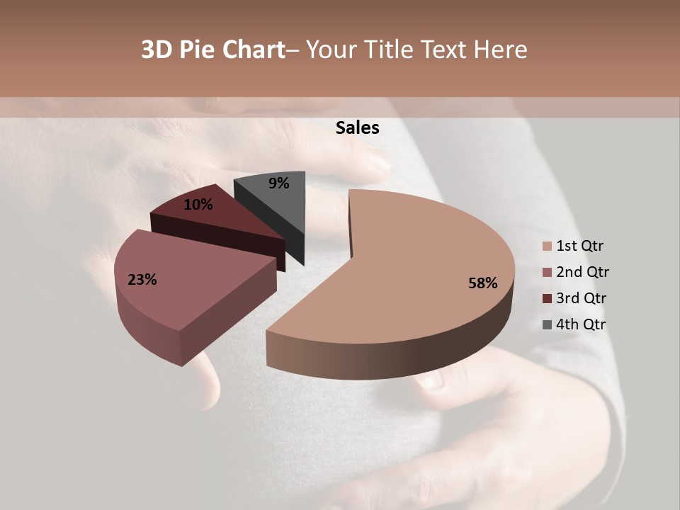 Breast Human Tummy PowerPoint Template