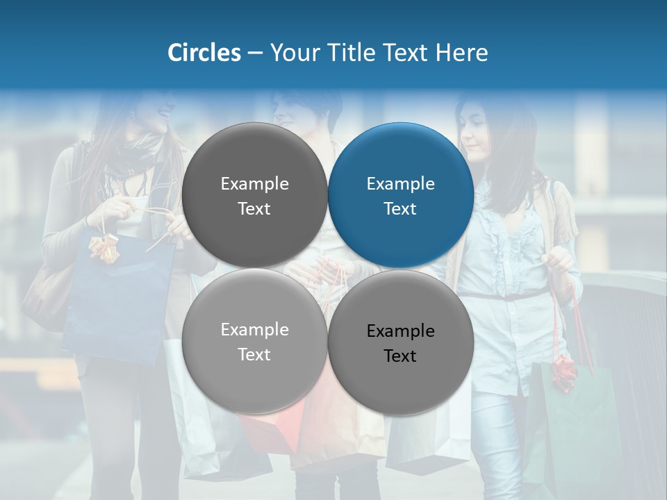 Caucasian Lady Joy PowerPoint Template