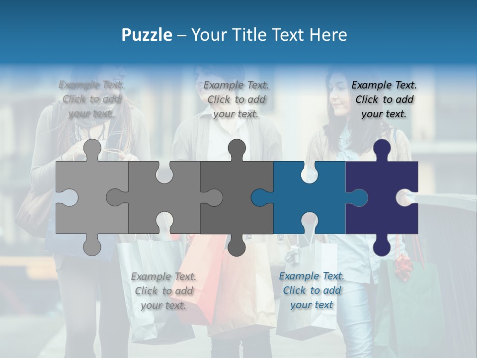 Caucasian Lady Joy PowerPoint Template