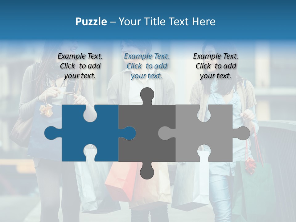 Caucasian Lady Joy PowerPoint Template