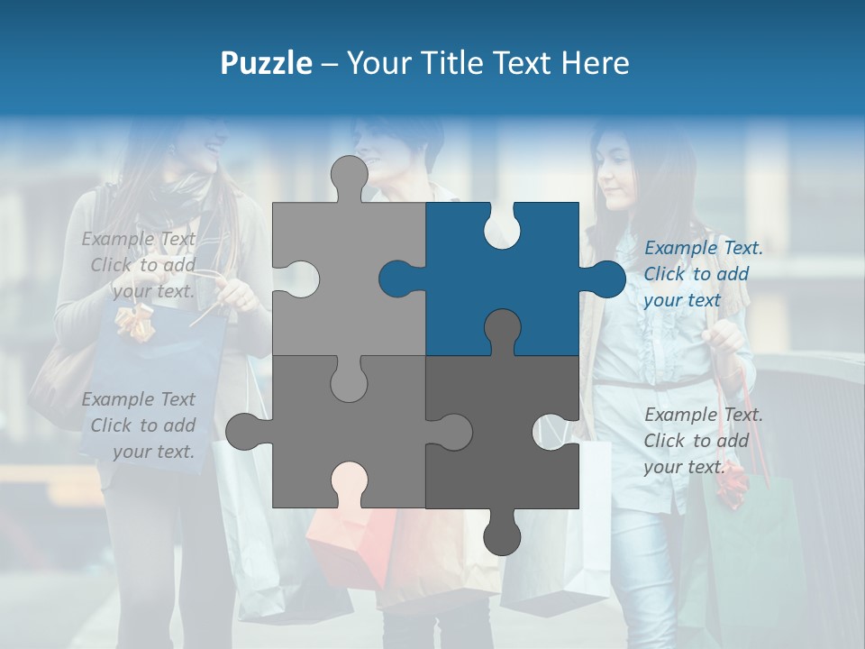 Caucasian Lady Joy PowerPoint Template