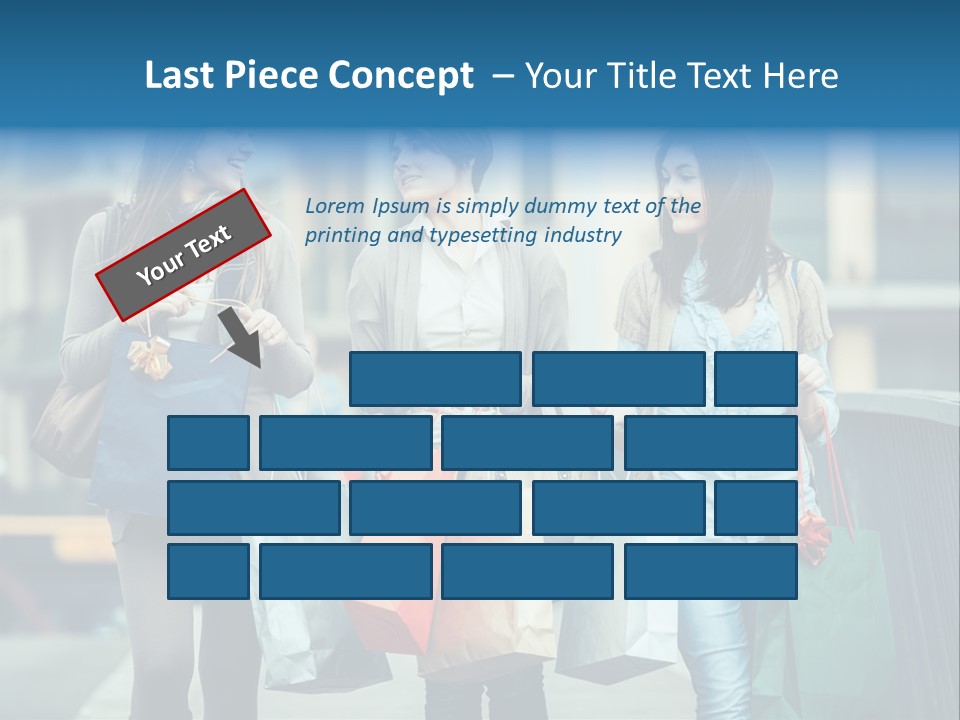 Caucasian Lady Joy PowerPoint Template