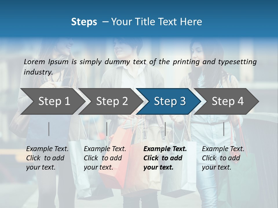 Caucasian Lady Joy PowerPoint Template