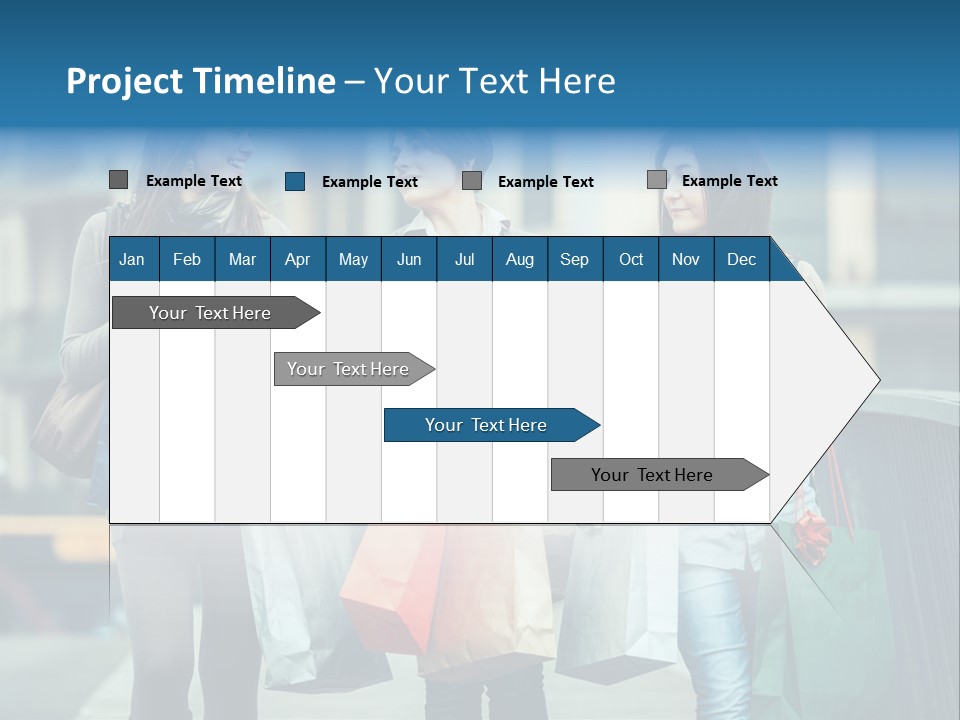 Caucasian Lady Joy PowerPoint Template