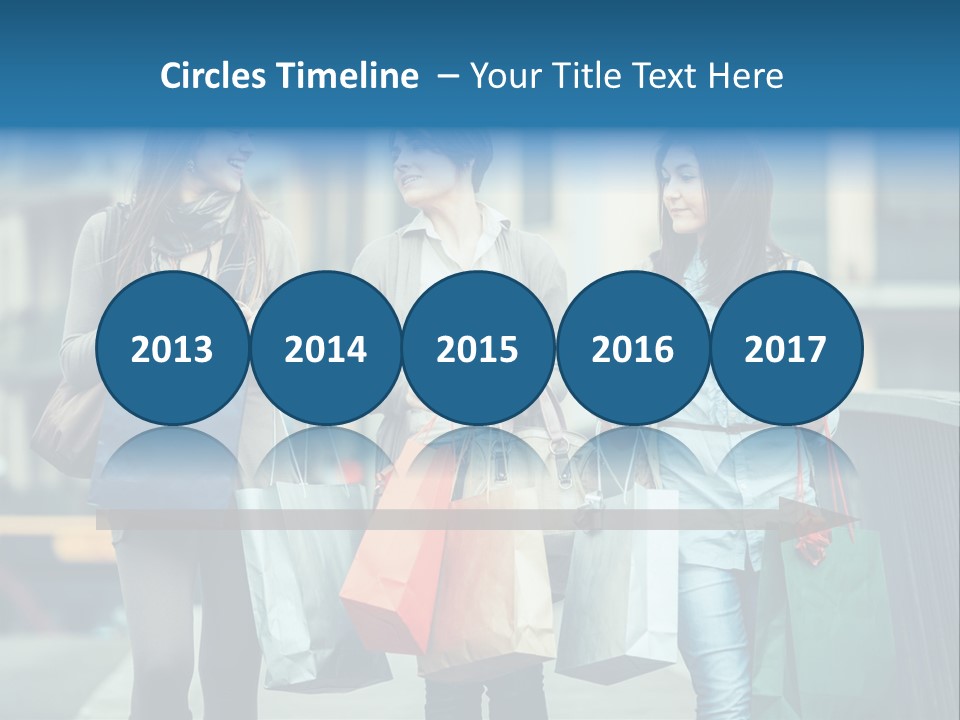 Caucasian Lady Joy PowerPoint Template