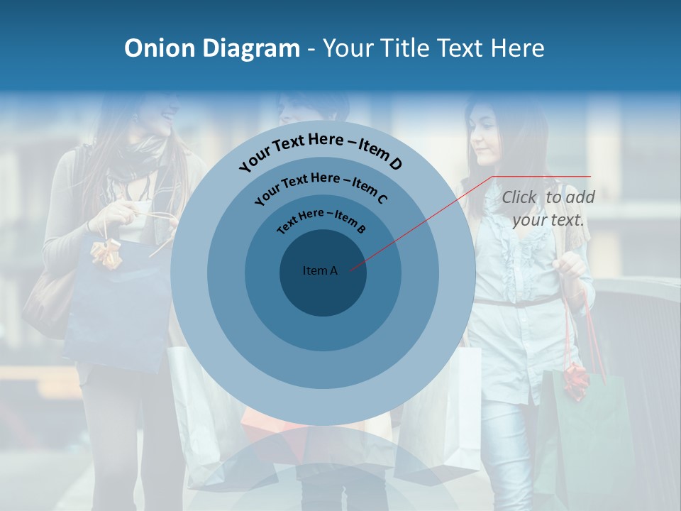 Caucasian Lady Joy PowerPoint Template