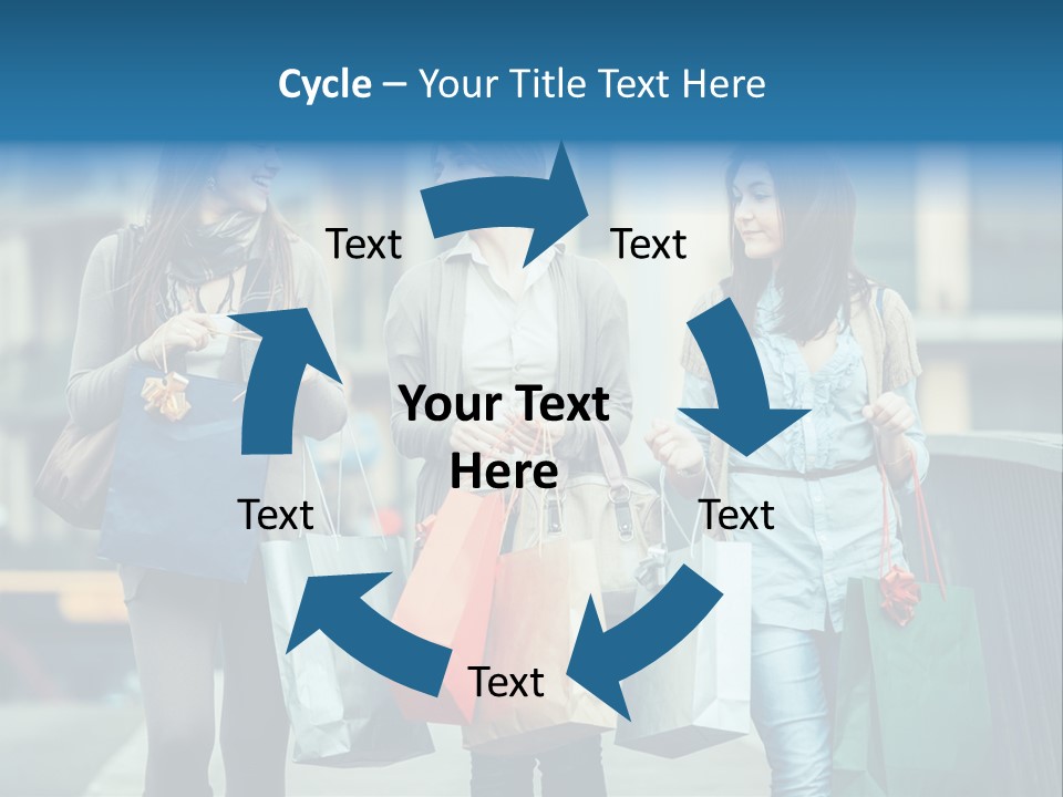 Caucasian Lady Joy PowerPoint Template