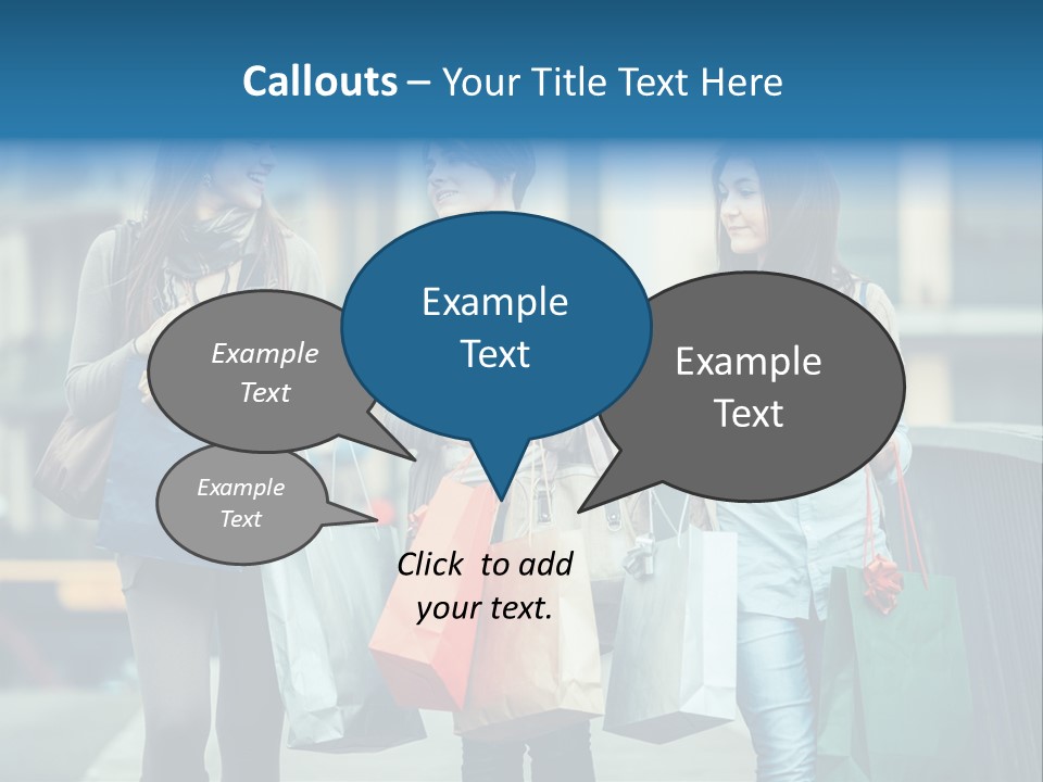 Caucasian Lady Joy PowerPoint Template