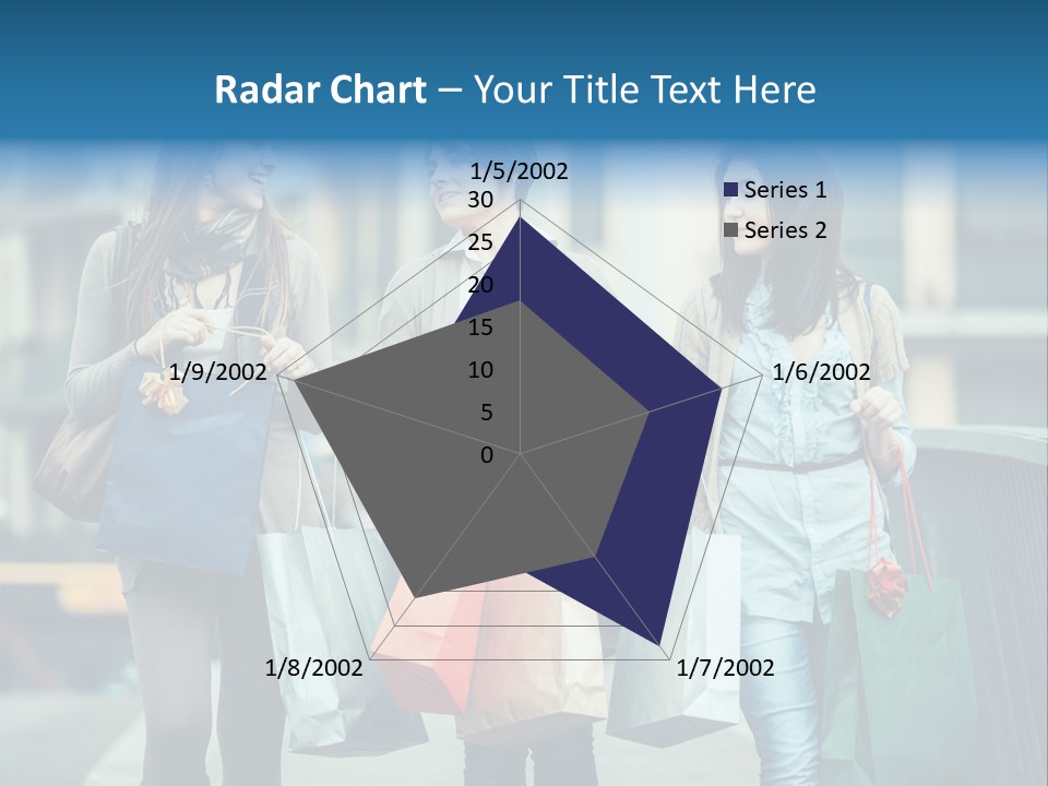 Caucasian Lady Joy PowerPoint Template