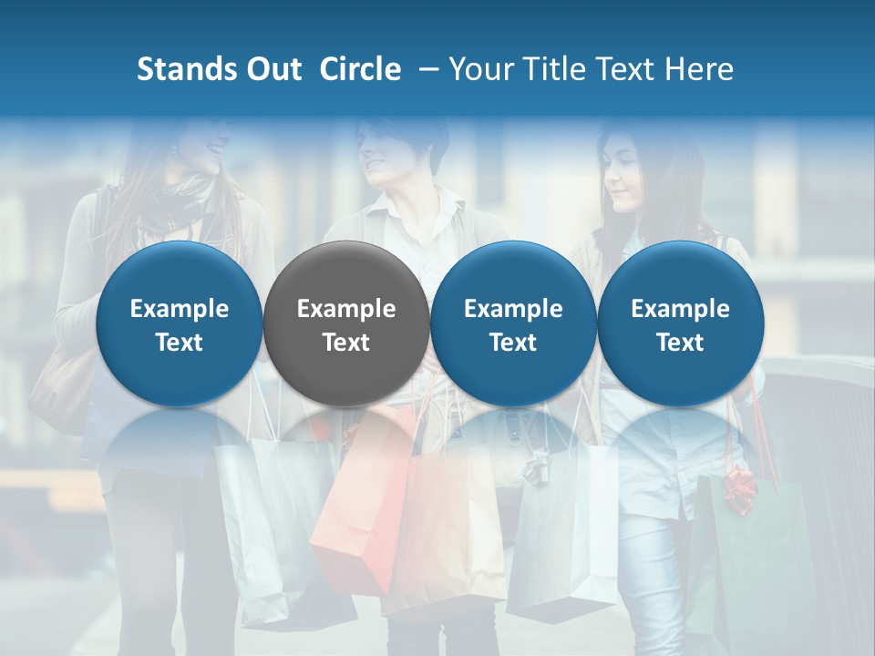 Caucasian Lady Joy PowerPoint Template