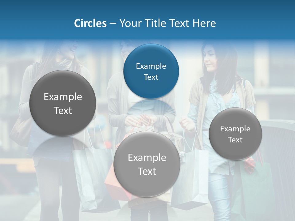 Caucasian Lady Joy PowerPoint Template