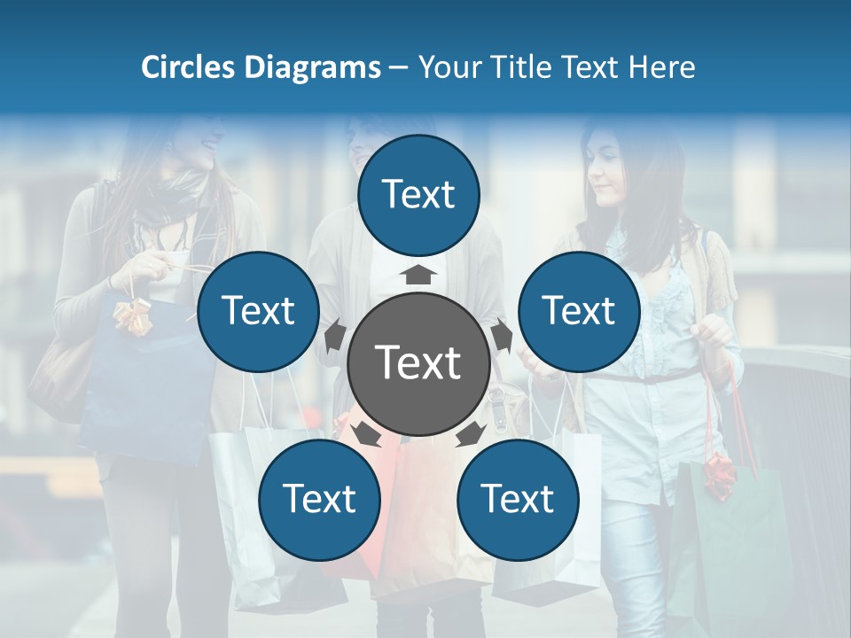 Caucasian Lady Joy PowerPoint Template