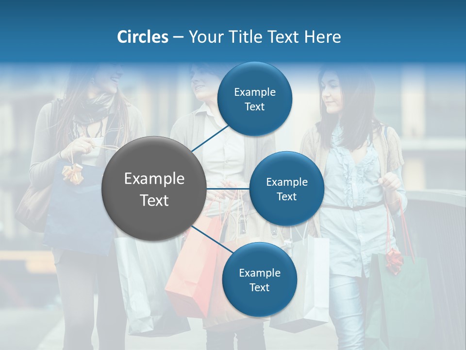 Caucasian Lady Joy PowerPoint Template