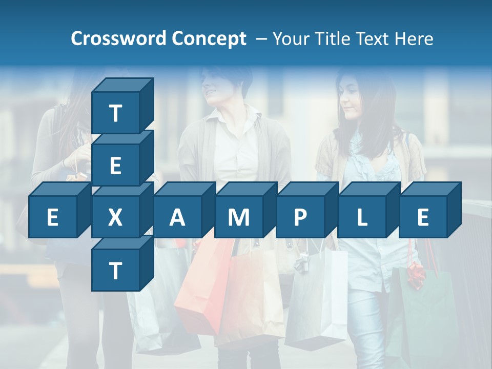 Caucasian Lady Joy PowerPoint Template