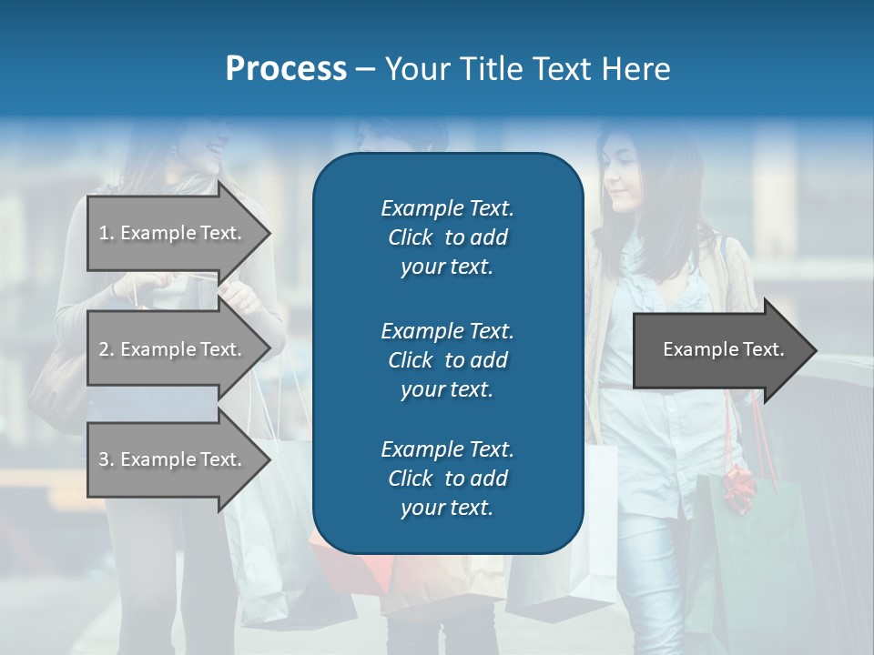 Caucasian Lady Joy PowerPoint Template