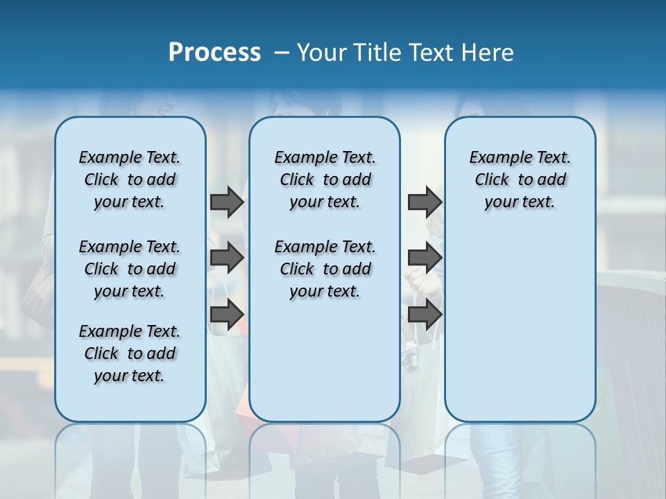 Caucasian Lady Joy PowerPoint Template