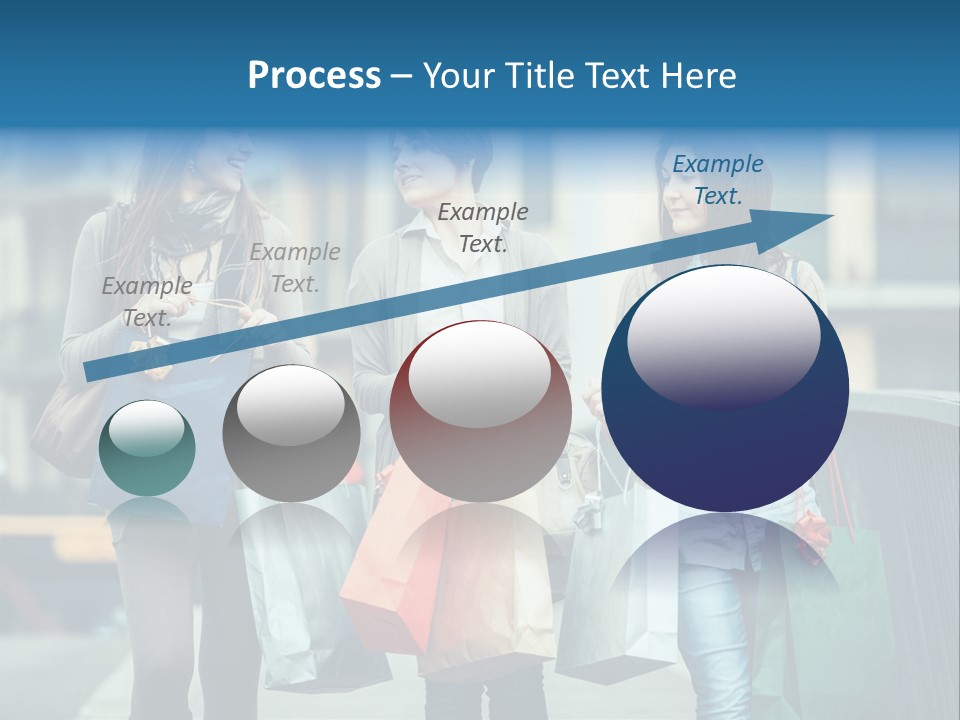 Caucasian Lady Joy PowerPoint Template