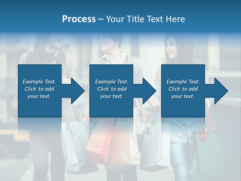 Caucasian Lady Joy PowerPoint Template