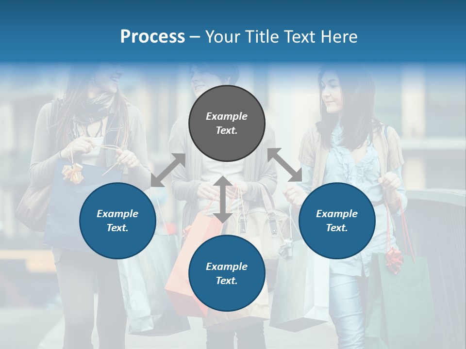 Caucasian Lady Joy PowerPoint Template