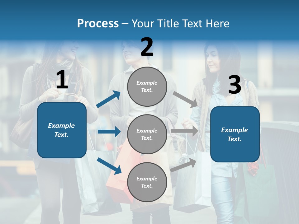 Caucasian Lady Joy PowerPoint Template