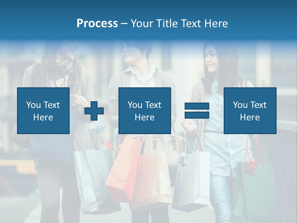 Caucasian Lady Joy PowerPoint Template