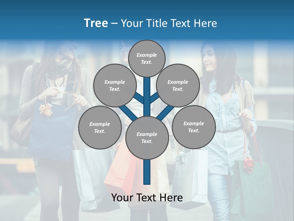 Caucasian Lady Joy PowerPoint Template