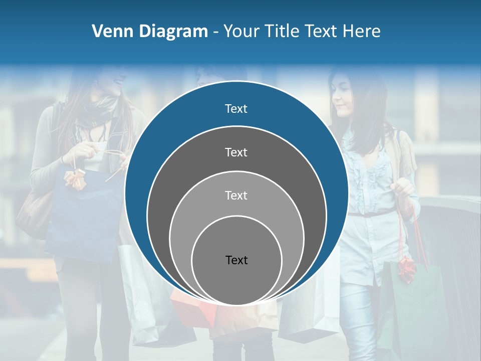 Caucasian Lady Joy PowerPoint Template