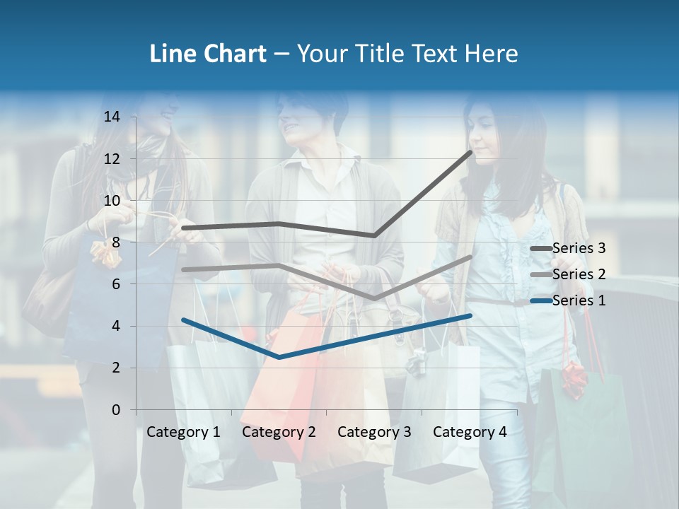 Caucasian Lady Joy PowerPoint Template