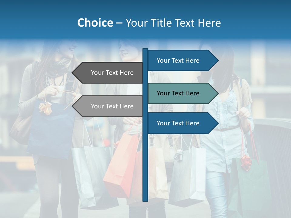 Caucasian Lady Joy PowerPoint Template