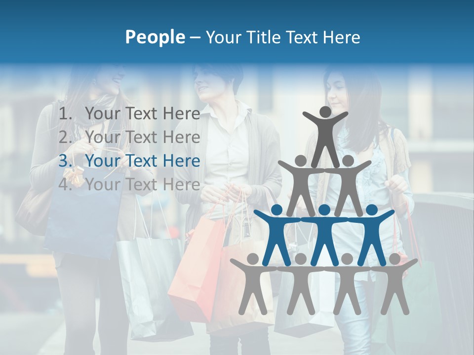 Caucasian Lady Joy PowerPoint Template