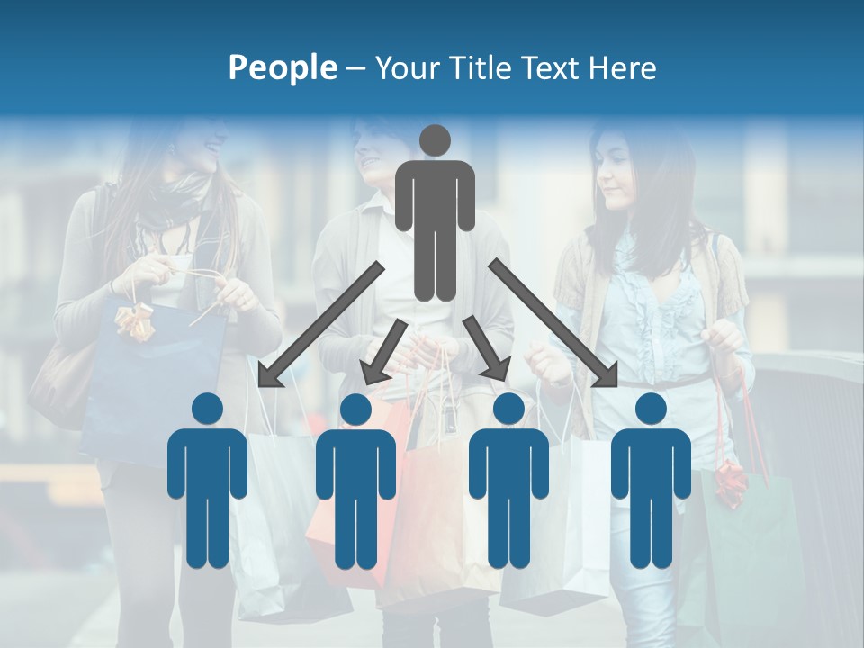 Caucasian Lady Joy PowerPoint Template