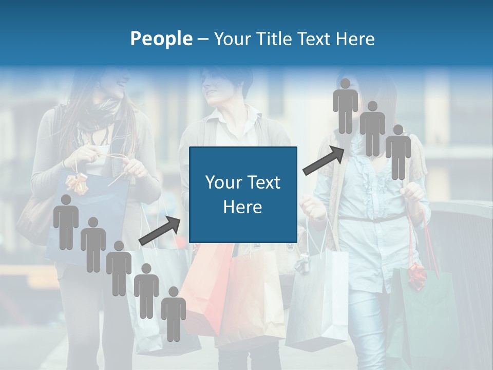 Caucasian Lady Joy PowerPoint Template