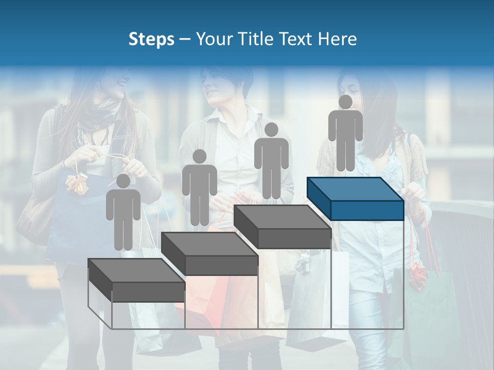 Caucasian Lady Joy PowerPoint Template