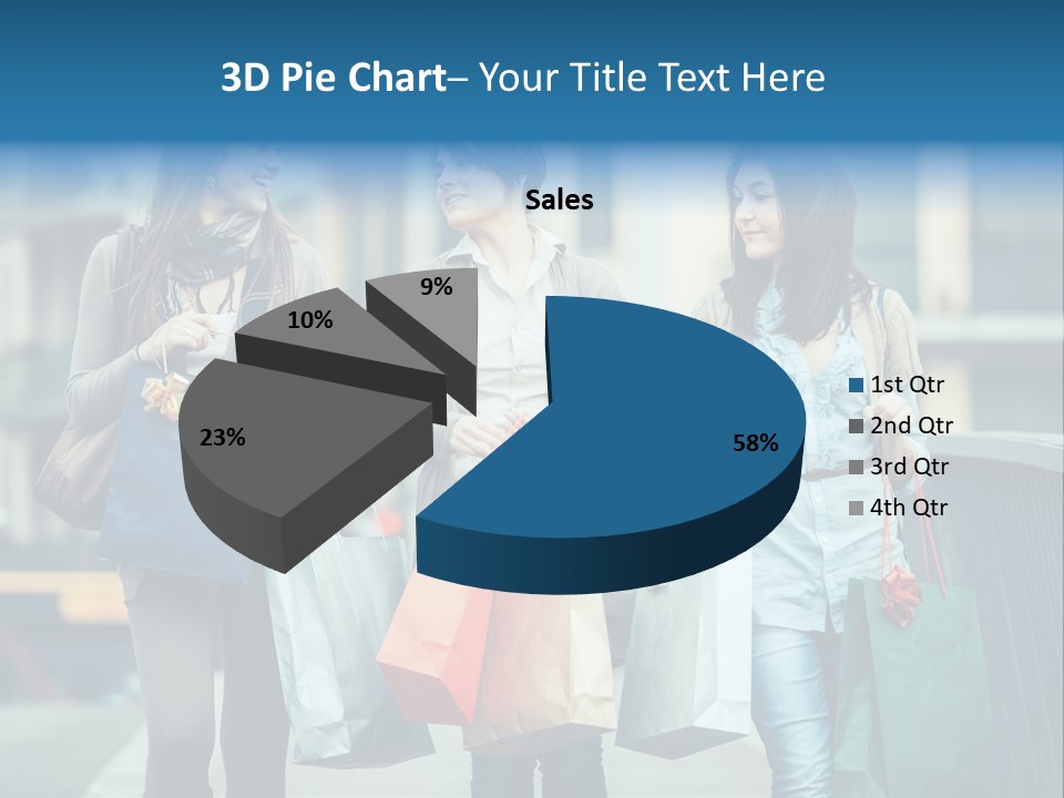 Caucasian Lady Joy PowerPoint Template