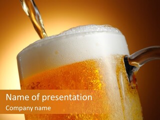 Bistro Refreshment Mug PowerPoint Template