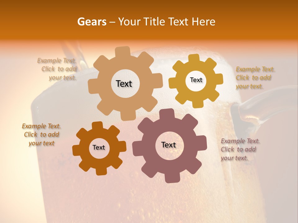 Bistro Refreshment Mug PowerPoint Template