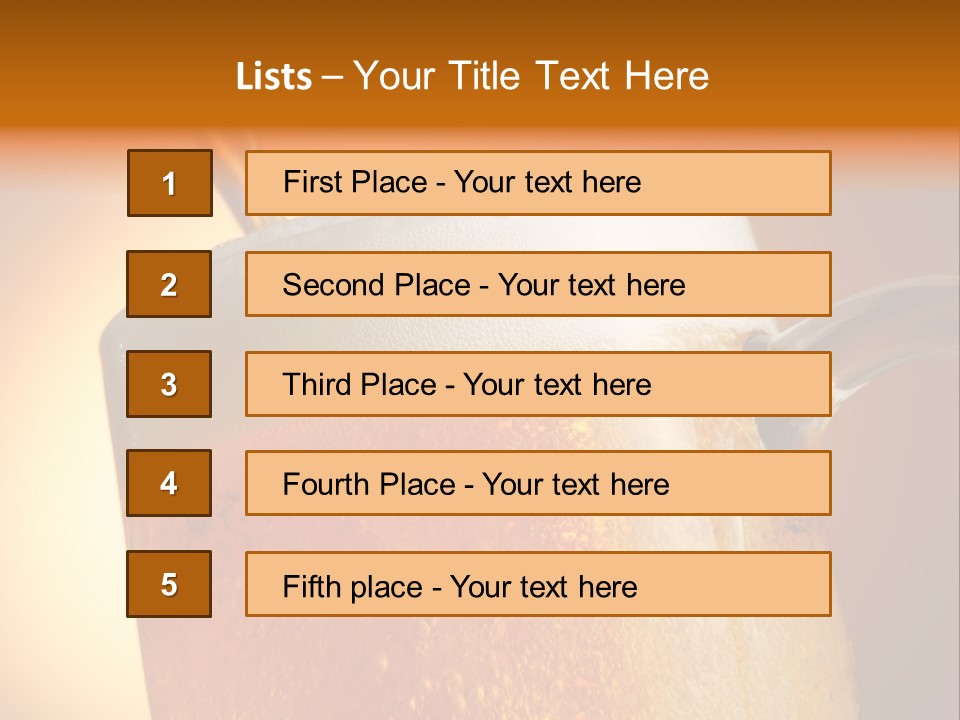 Bistro Refreshment Mug PowerPoint Template