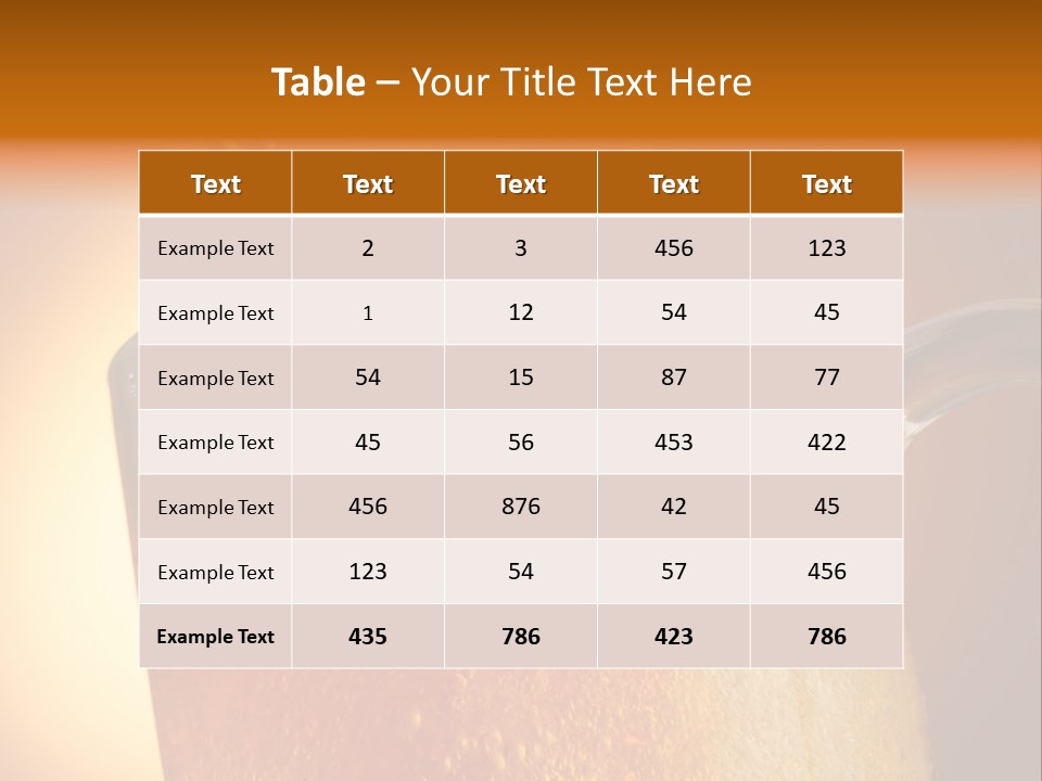 Bistro Refreshment Mug PowerPoint Template