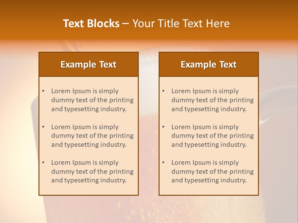 Bistro Refreshment Mug PowerPoint Template