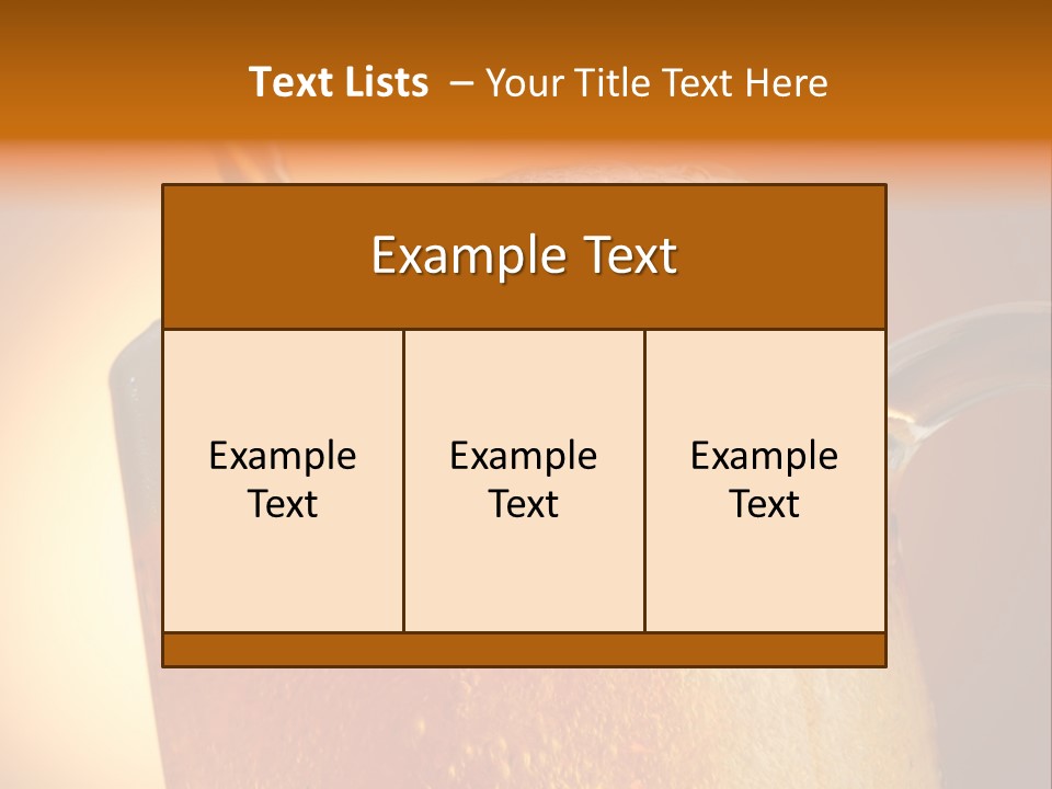 Bistro Refreshment Mug PowerPoint Template