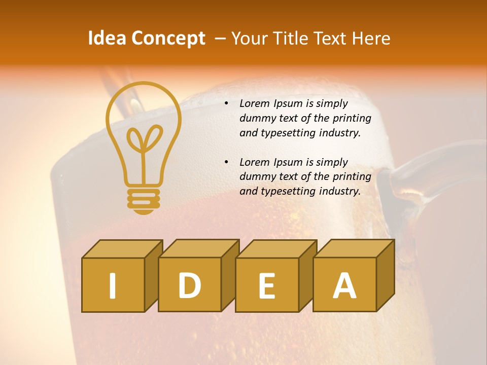 Bistro Refreshment Mug PowerPoint Template