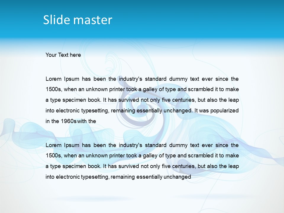 Backdrop Copy Wave PowerPoint Template