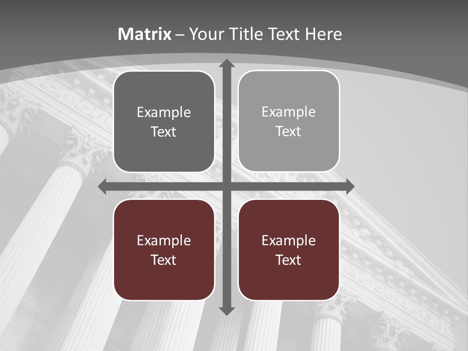 Day Column Government Building PowerPoint Template