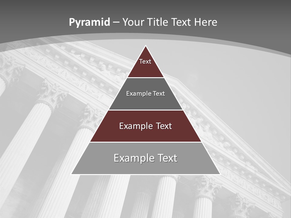 Day Column Government Building PowerPoint Template