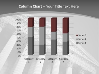 Day Column Government Building PowerPoint Template