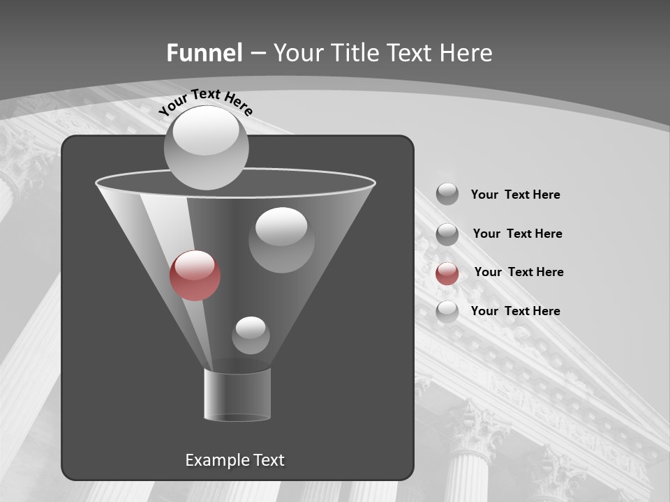Day Column Government Building PowerPoint Template
