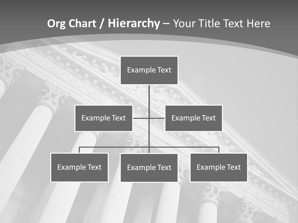 Day Column Government Building PowerPoint Template