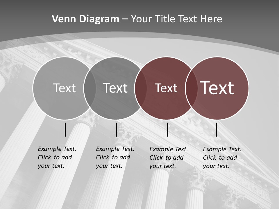 Day Column Government Building PowerPoint Template