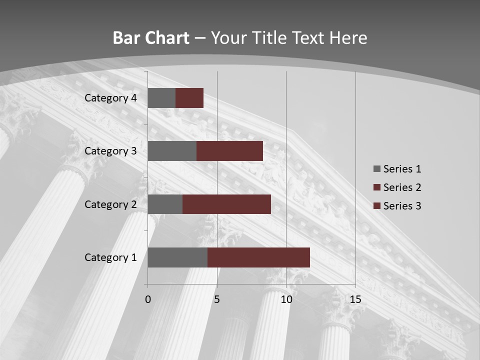 Day Column Government Building PowerPoint Template
